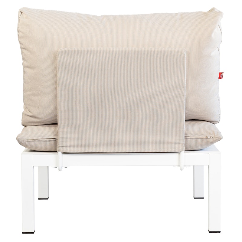 Domino, metal part for backrest/armrest