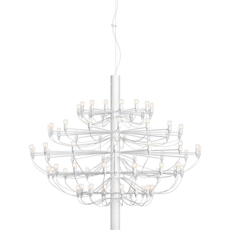 2097/75 Sarfatti Lysekrone LED, Matthvit
