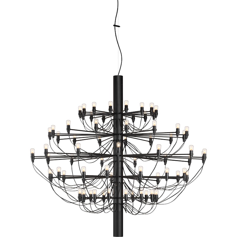 2097/75 Sarfatti Lysekrone LED, Matt Black