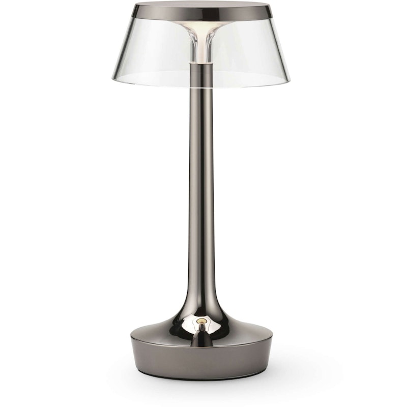 Bon Jour Unplugged Bordlampe Bærbar, Sort Krom