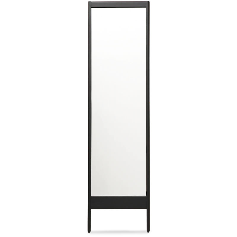 A Line Speil 52x195 cm, Svart Eik