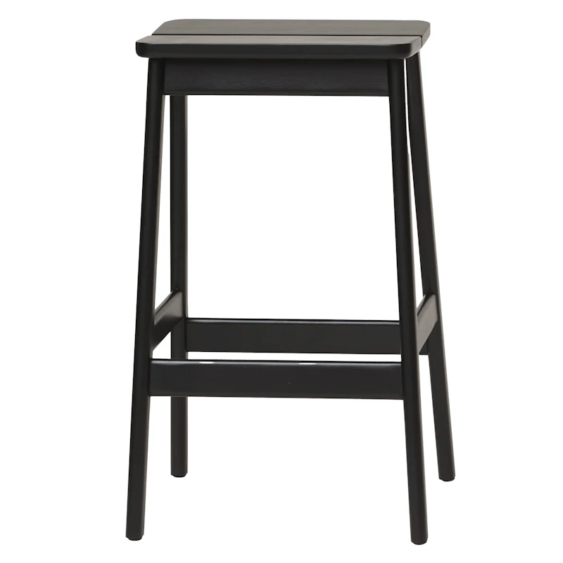 Angle Barstol 65 cm, Svartbeiset Bøk