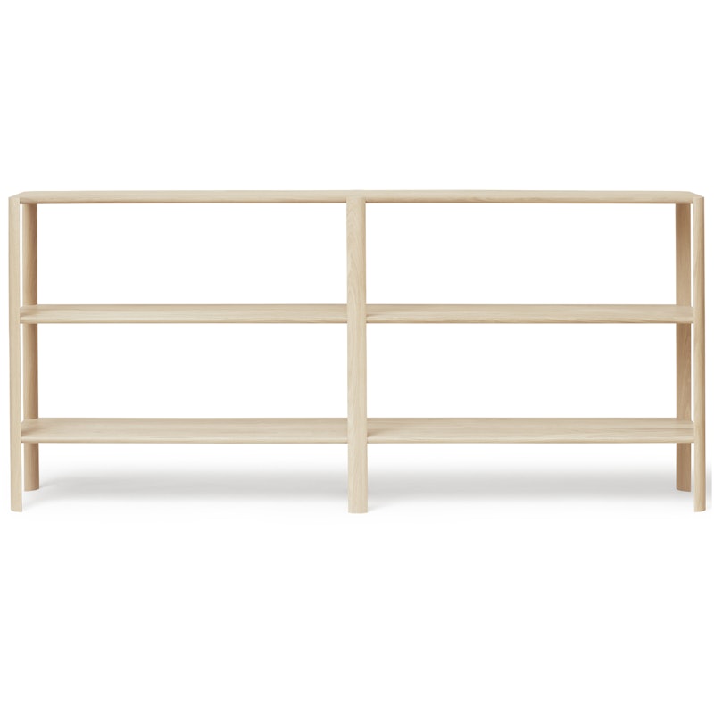 Leaf Hylle 2x3, Hvitoljet Eik