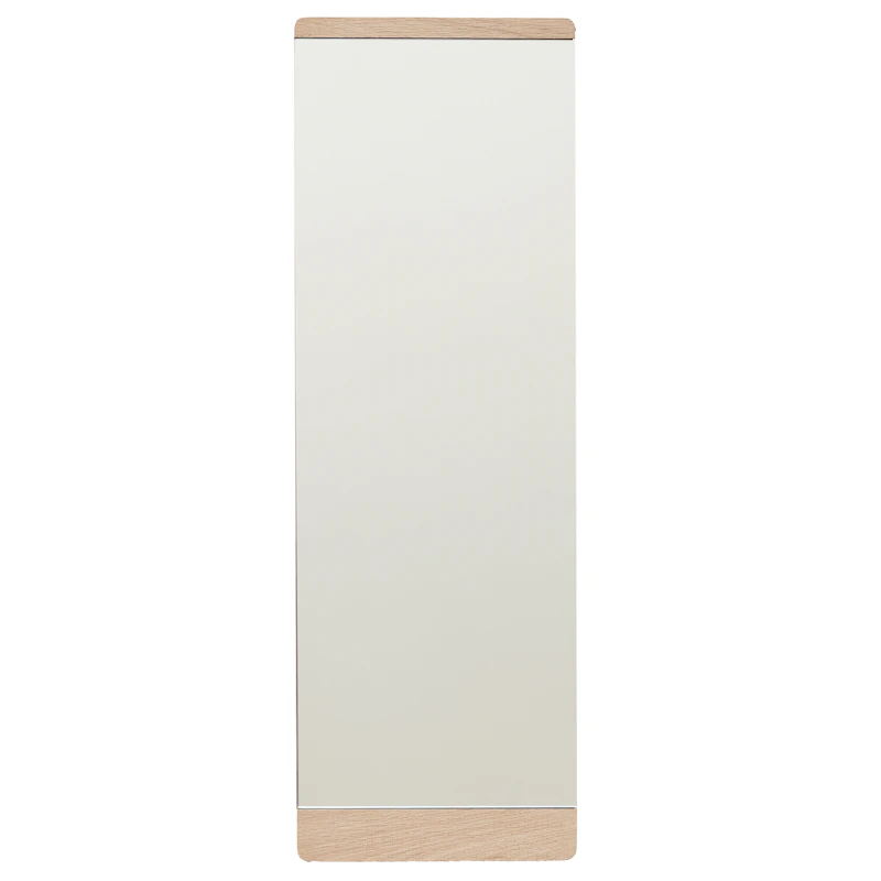 Rim Veggspeil 35x105 cm, Hvitoljet Eik