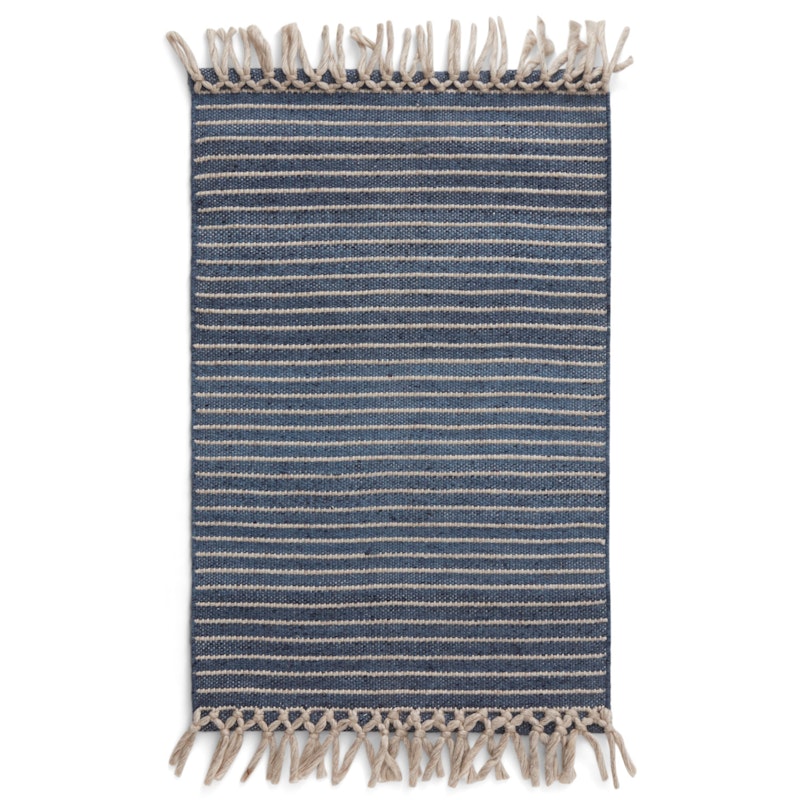 Bold Fringe Teppe 140x200 cm, Dusty Blue