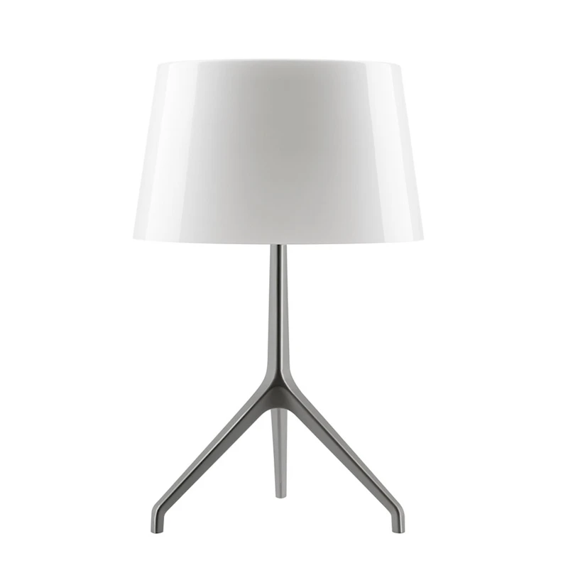 Lumiere Bordlampe XXS, Sort Krom/Hvit