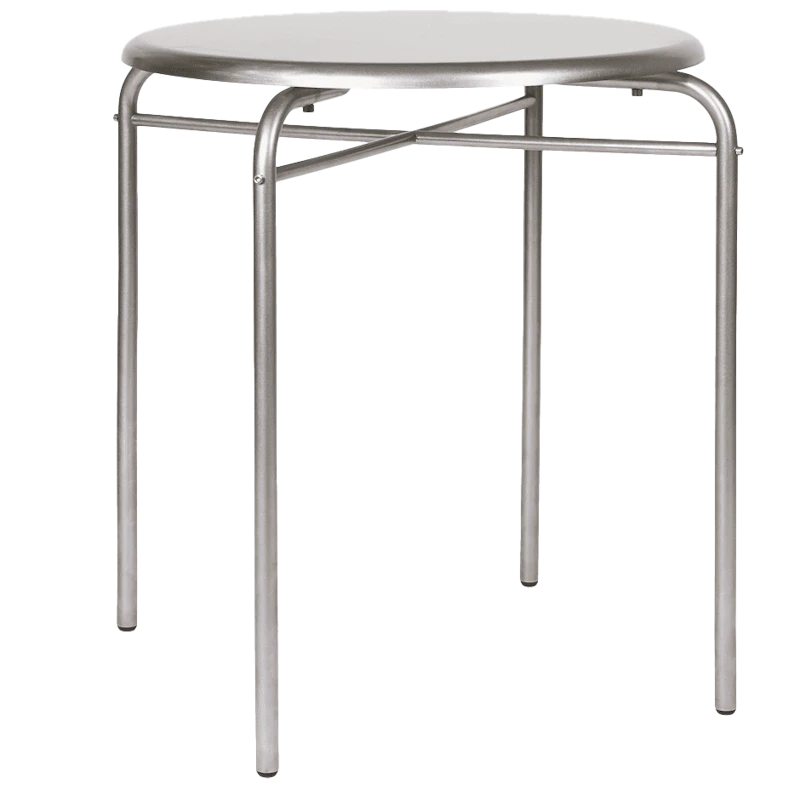 Petit Rond Bord Rustfritt Stål, Ø65 cm