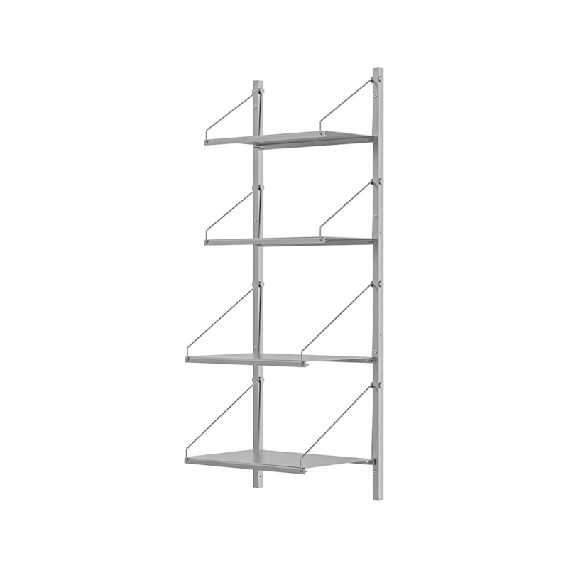 Library Hylle 108x42,5 cm, Rustfritt Stål
