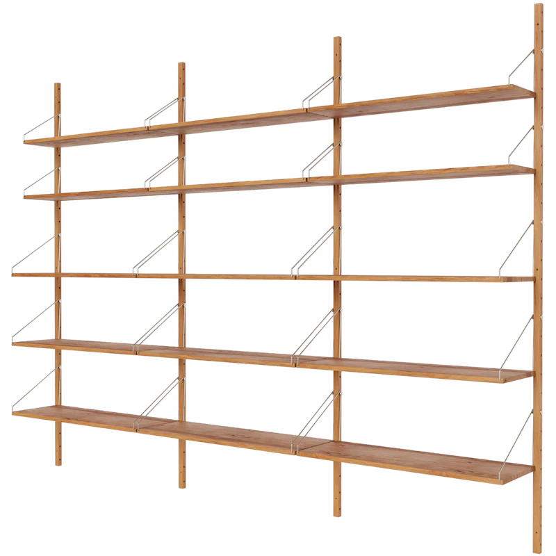 Library Hylle 185x245,5 cm, Eik