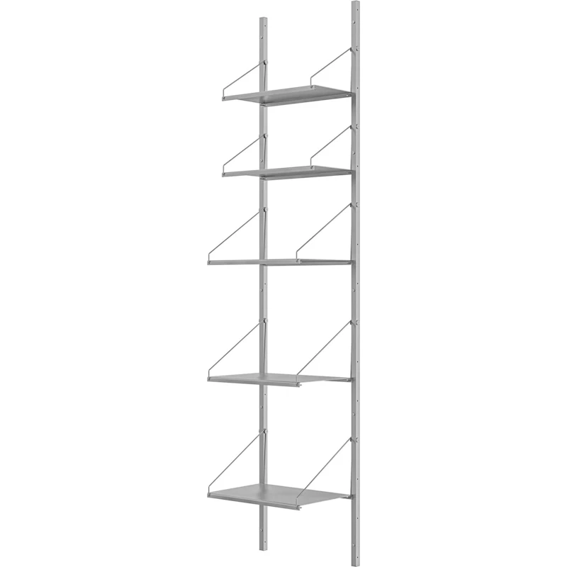 Library Hylle 185x40 cm, Rustfritt Stål
