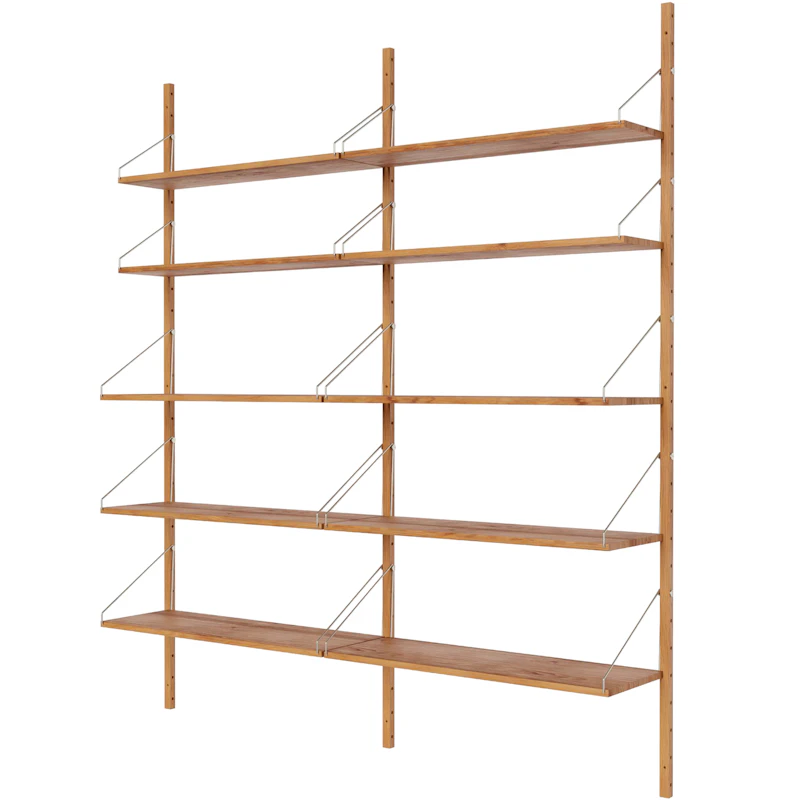 Library Hylle 185x164,5 cm, Eik