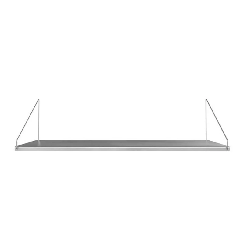 Library Hylle 20x80 cm, Rustfritt Stål