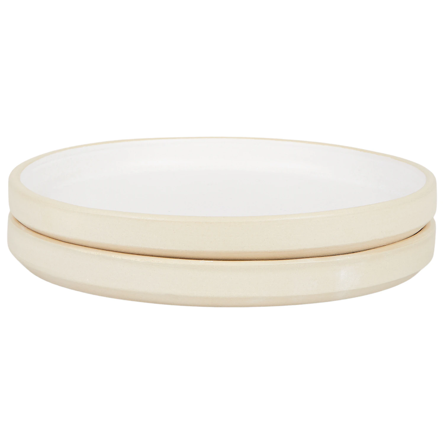 Frama Otto Tallerkener 2-pk &Oslash;19 Cm  -  Asjetter Stengods Hvit - 5010