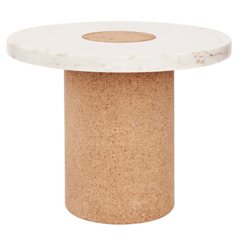 Sintra Bord White Marble, Ø 60 cm