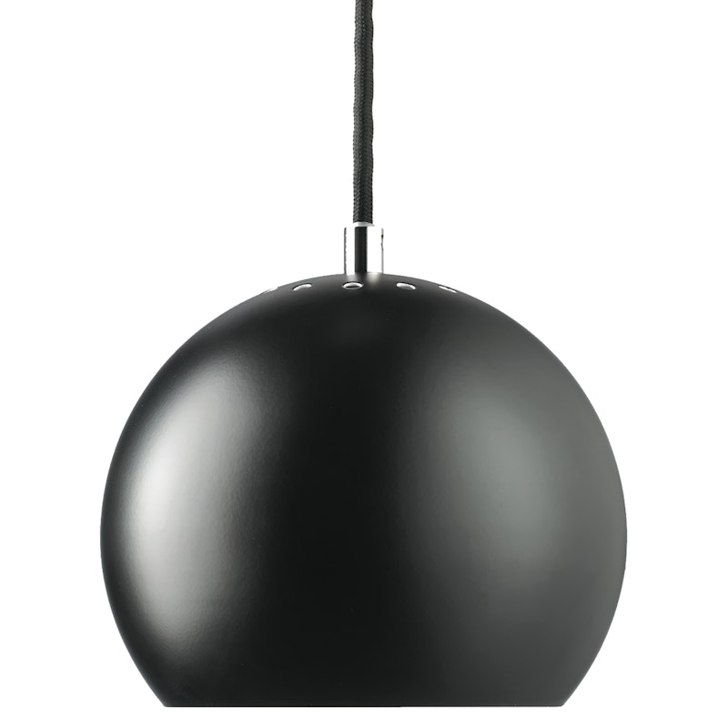 Ball Pendel 18 cm, Matt Svart