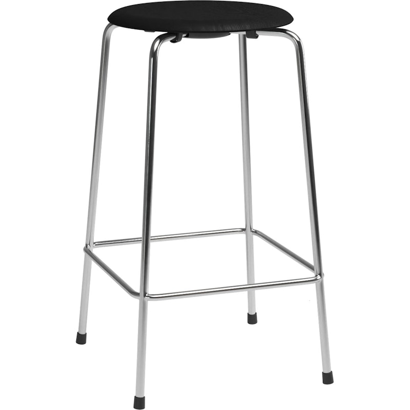 High Dot™ Barstol med 4 Ben 65 cm, Chrome / Sort Ask