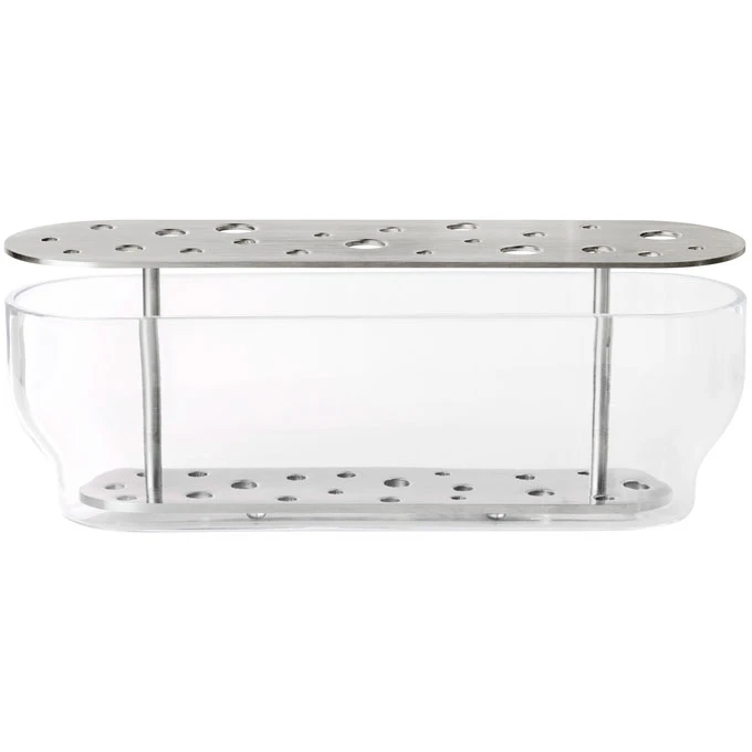 Fritz Hansen Ikebana Long Vase  -  Vaser Rustfritt st&aring;l - 840148