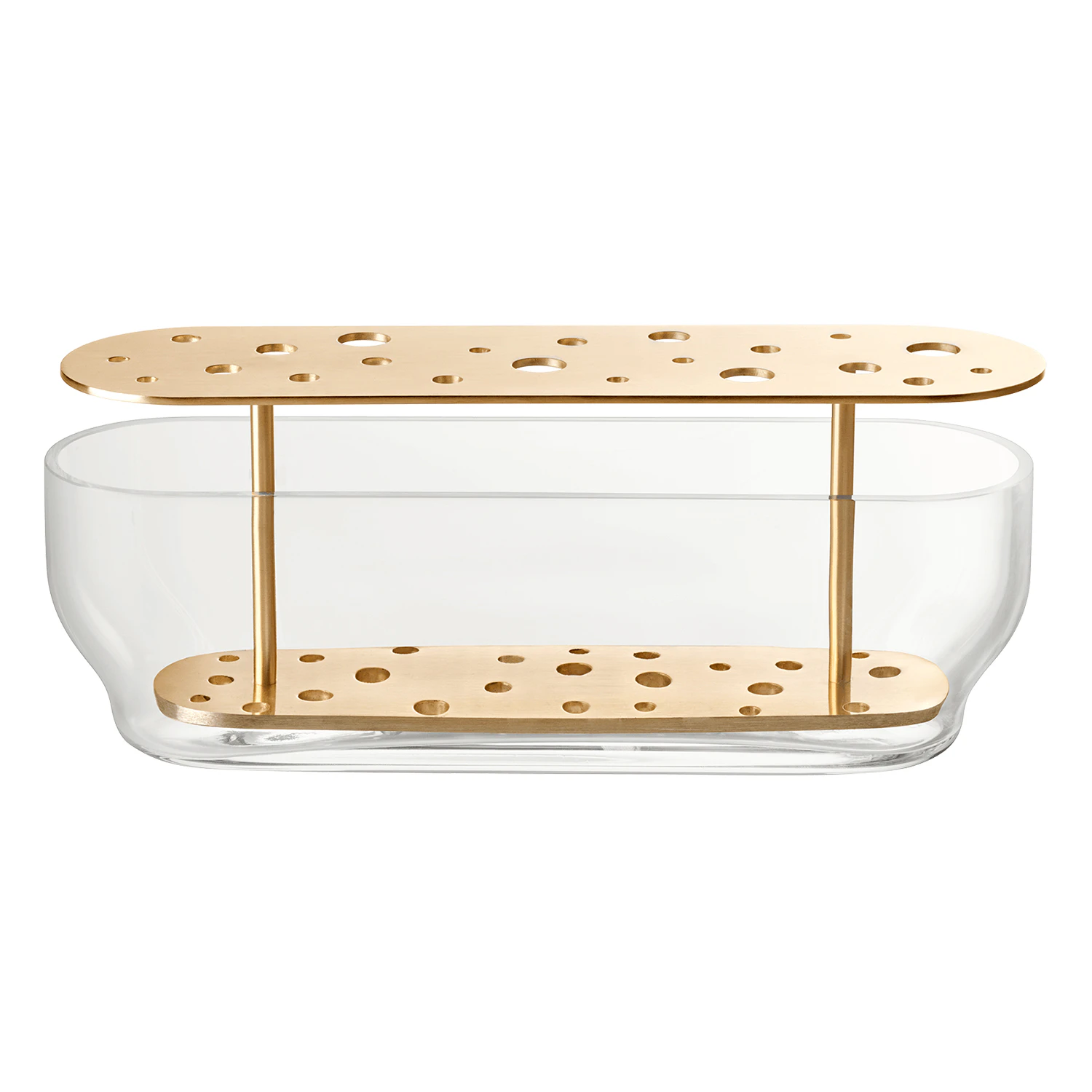 Fritz Hansen Ikebana Long Vase  -  Vaser Rustfritt St&aring;l Messing - 840142