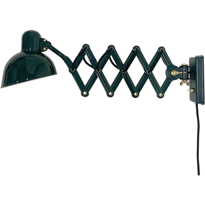 Kaiser Idell 6718-W Vegglampe, Messing / Bespoke Green