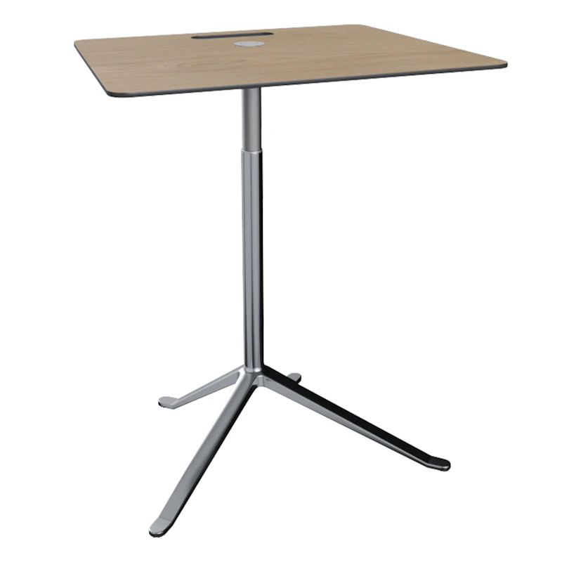 Little Friend KS13 Sidebord Høydejusterbart Eik/Polert Aluminium