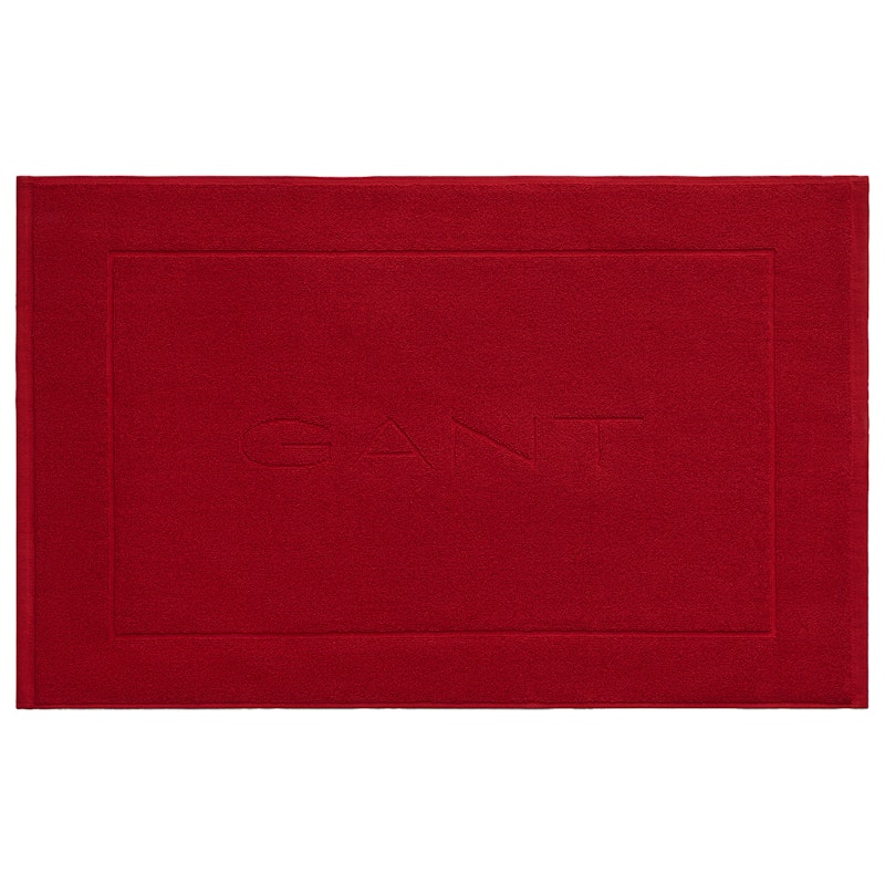 Badematte 50x80 cm, Mørkerød