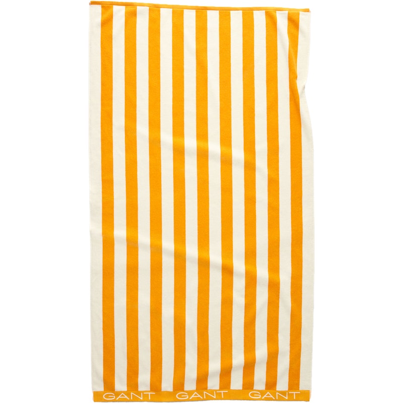 Block Stripe Strandhåndkle 100x180 cm, Medal Yellow