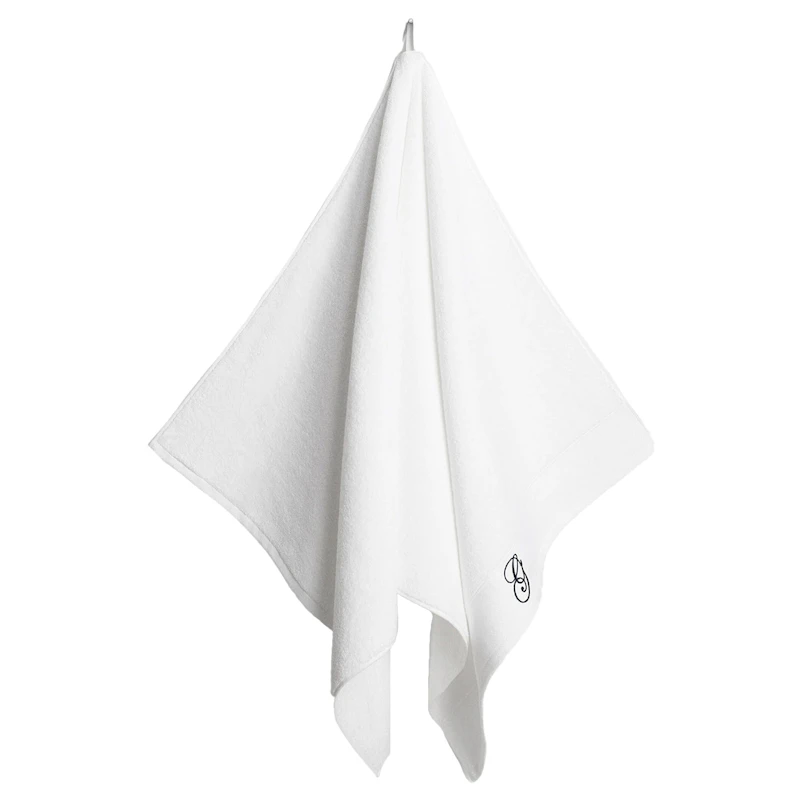 Embroidery Håndkle 70x140 cm Hvit