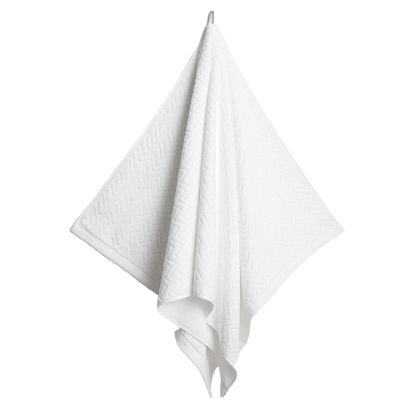 Jacquard Herringbone Håndkle 50x70 cm, Anchor Grey