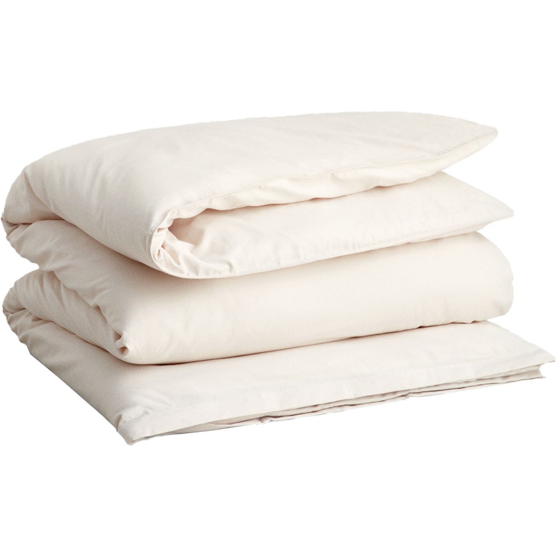 Sateen Dynetrekk 220x220 cm, White Sand