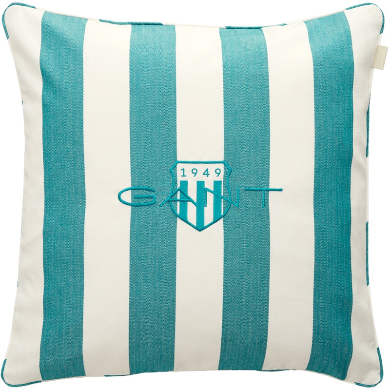 Stripe Archive Shield Putetrekk 50x50 cm, Ocean Turquoise