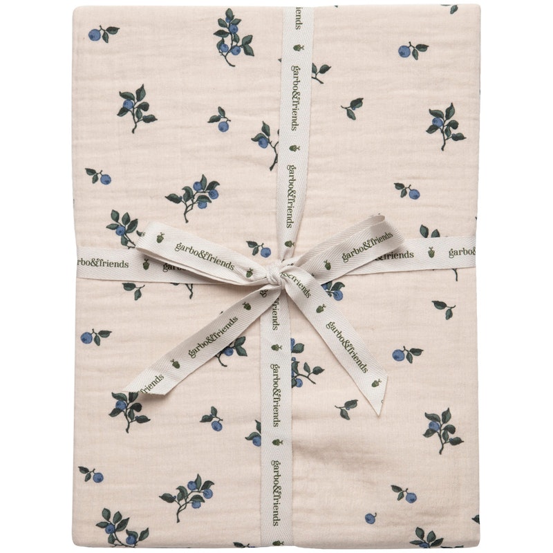 Blueberry Muslin Stretchlaken, 60x120 cm