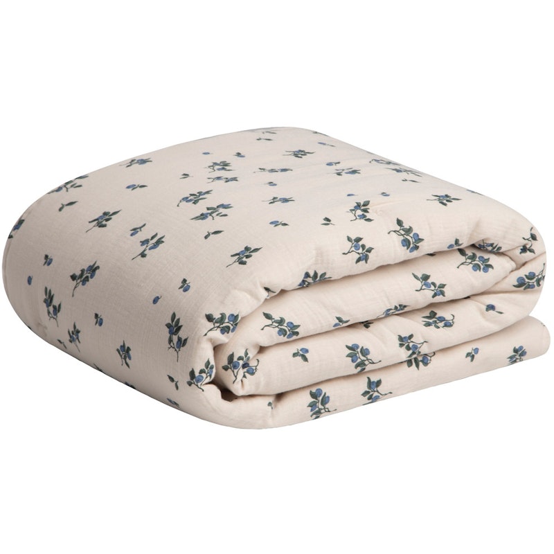 Blueberry Muslin Vattert Teppe, 100x140 cm