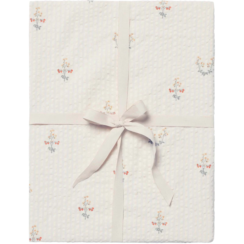 La Fraise Seersucker Fitted Sheet Junior, 70x140 cm