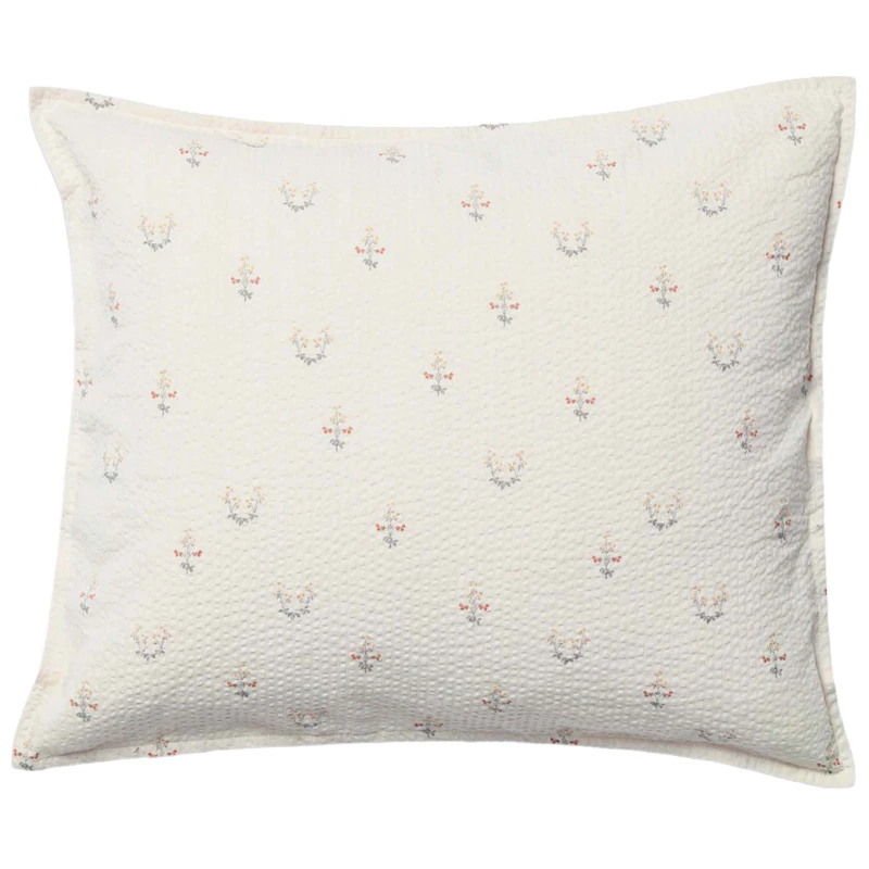 La Fraise Seersucker Pillowcase, 65x65 cm