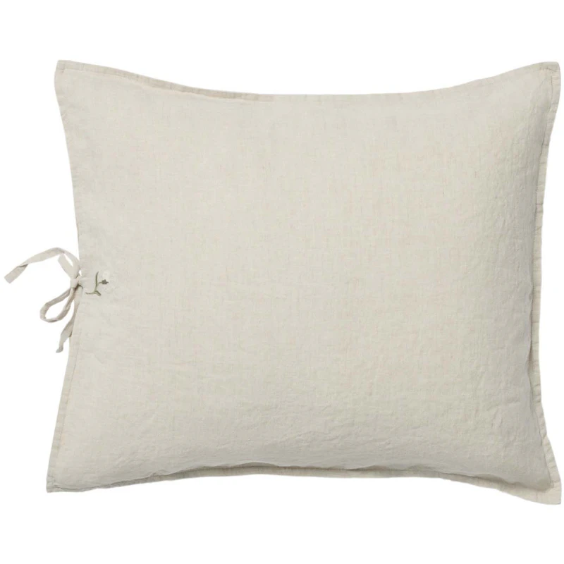Embroidered Linen Pillowcase, 50x70 cm