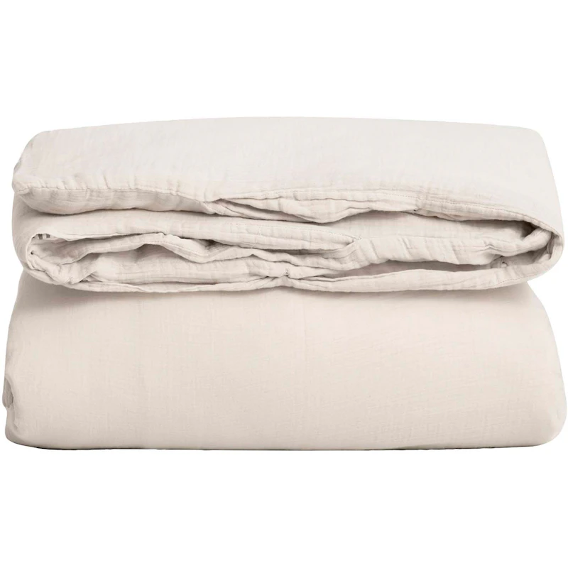 Eggshell Muslin Dynetrekk Enkel, 210x150 cm