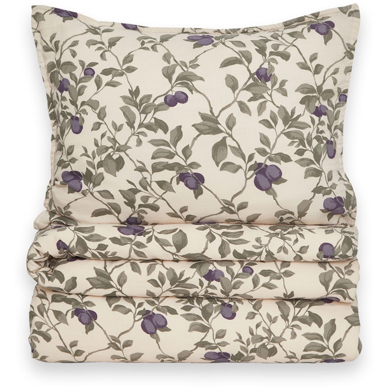 Plum Muslin Sengesett, 150x210 + 50x60 cm