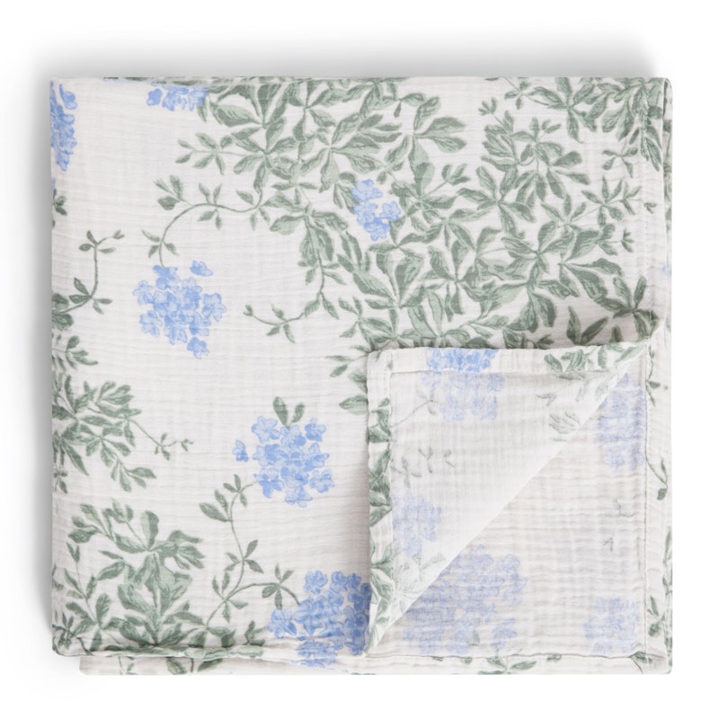 Plumbago Svøpeteppe Muslin, 110x110 cm