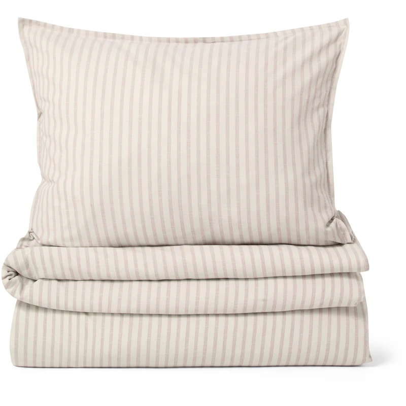 Stripe Mauve Sengesett, 150x210 + 50x60 cm