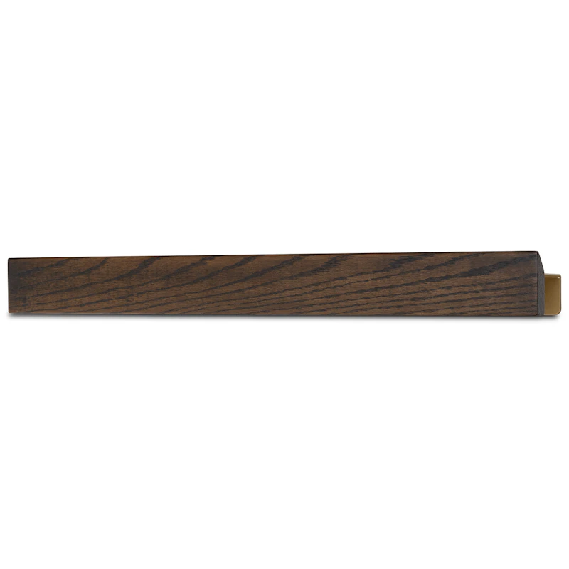 Flex Vegghylle Magnetisk 60 cm, Mørk Eik / Messing
