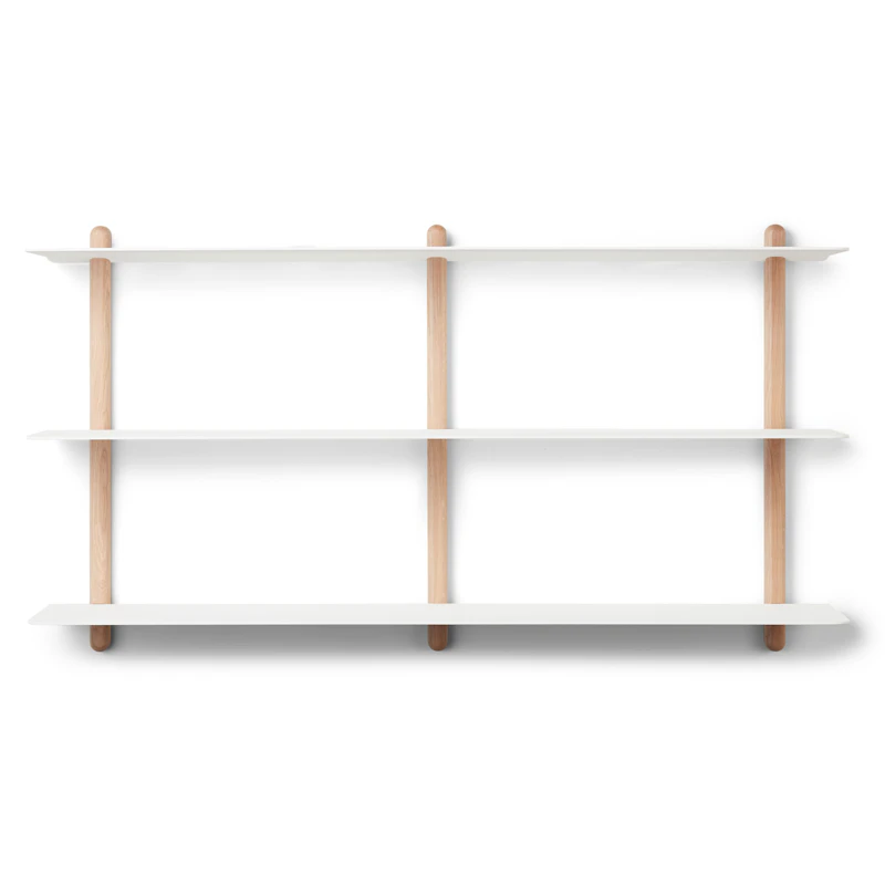 Nivo Vegghylle Large D, Lys Eik / Hvit