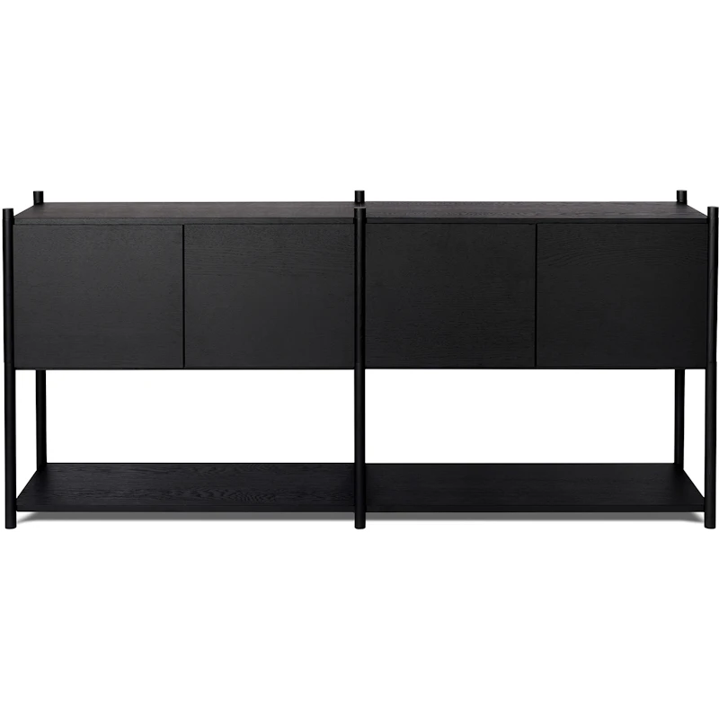 Sceene H Bokhylle, Laget av svart eik, Svart