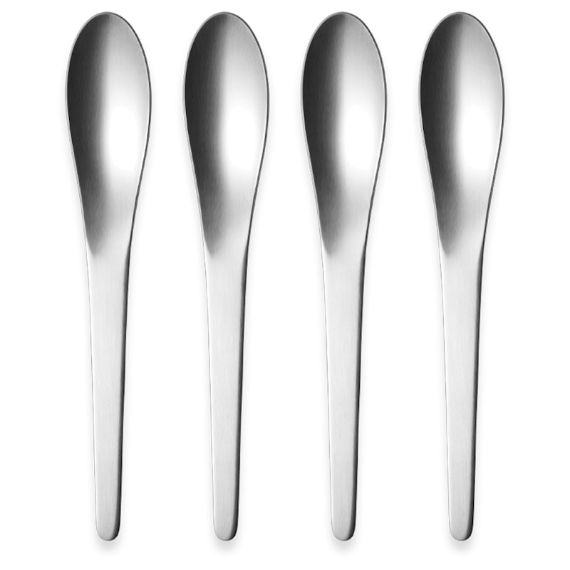 Arne Jacobsen Teskje 4-pk, Rustfritt Stål