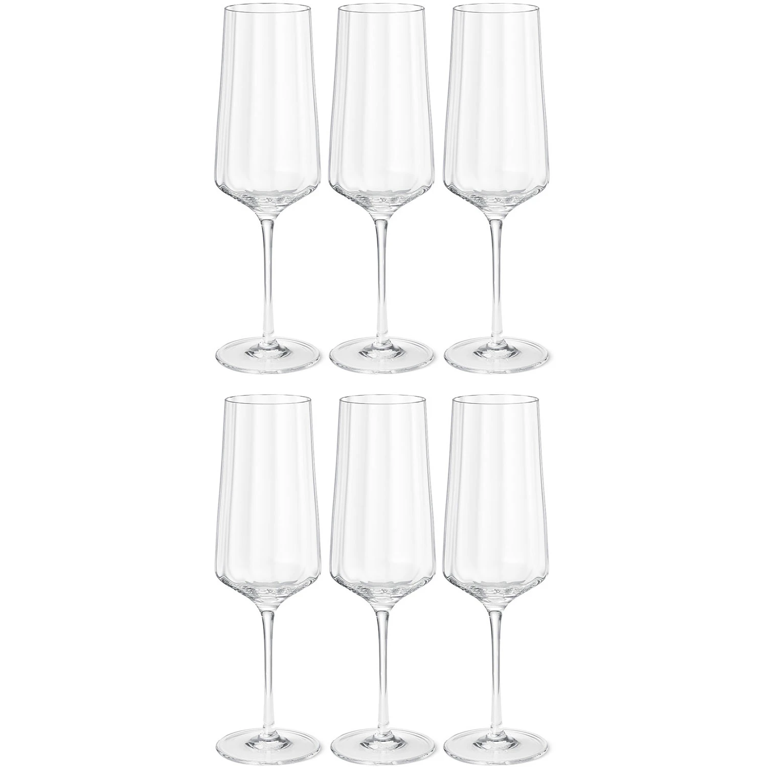 Georg Jensen Bernadotte Champagneglass 27 Cl 6-pk -  Champagneglass Krystall Klar - 10019698