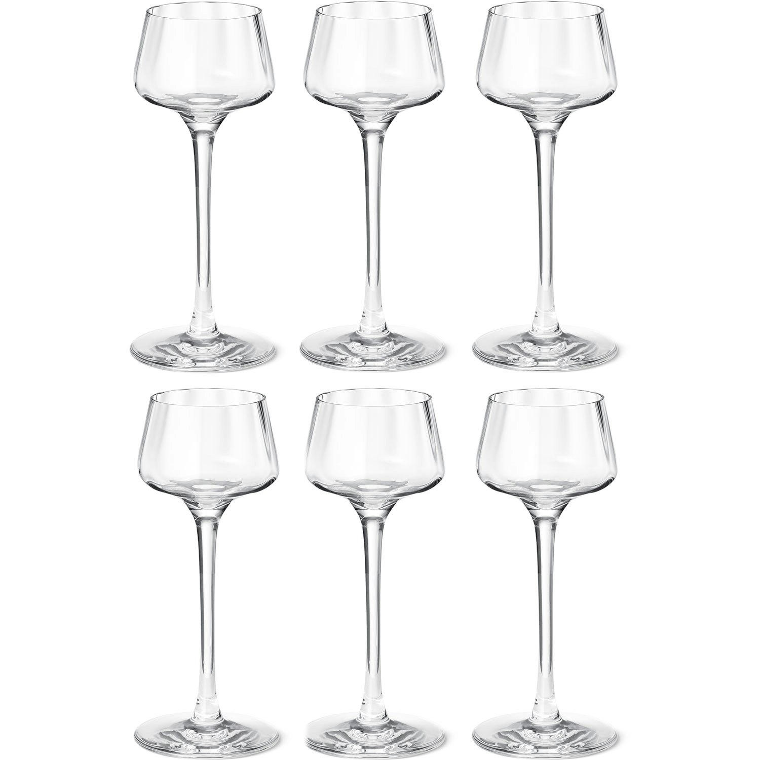 Georg Jensen Bernadotte Snapsglass 4 Cl 6-pk -  Snapsglass & Avecglass Krystall Klar - 10019697