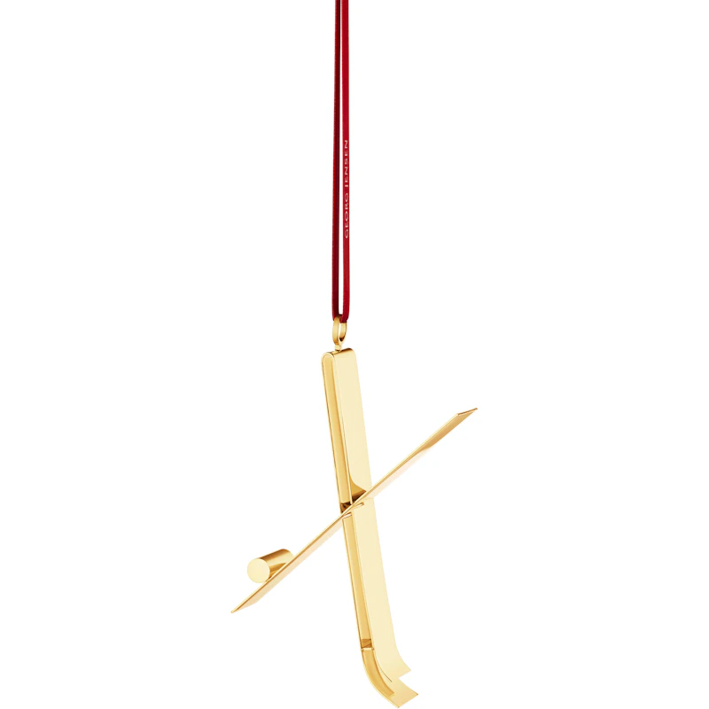 Julepynt 18k Gullplettert, X