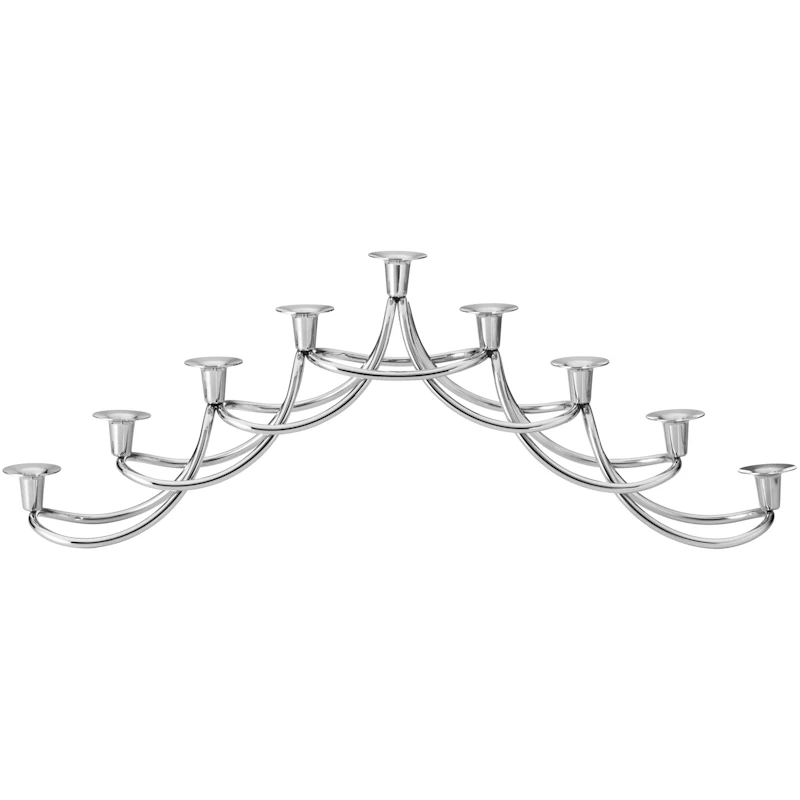 Harmony Menorah Kandelaber, Rustfritt Stål