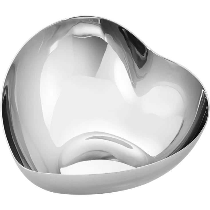 Georg Jensen Heart Sk&aring;l S&oslash;lv Medium -  Serveringssk&aring;ler Rustfritt St&aring;l Silver - 10020943
