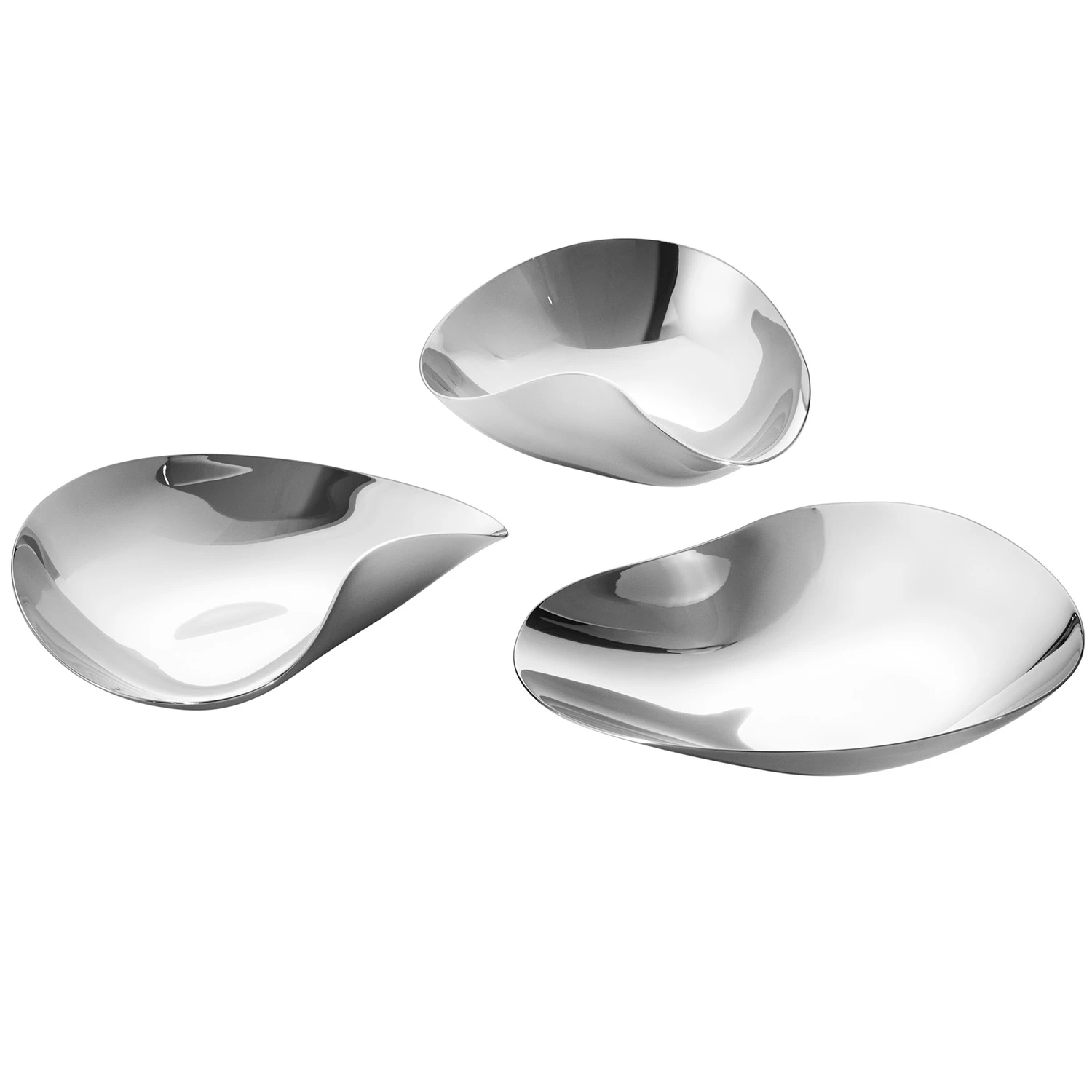 Georg Jensen Indulgence Sk&aring;l 3-pk -  Serveringssk&aring;ler Rustfritt  St&aring;l - 10020212