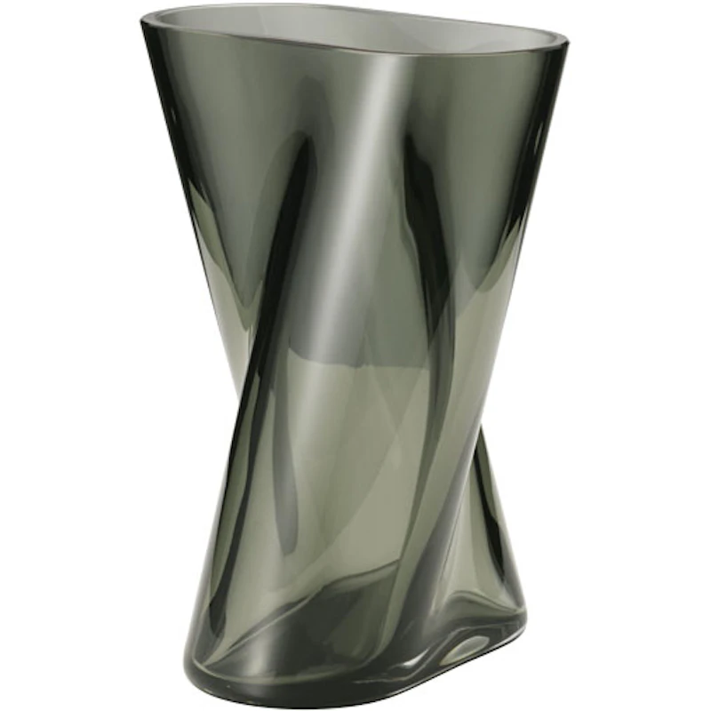 Lituus Glassvase, Grå Liten